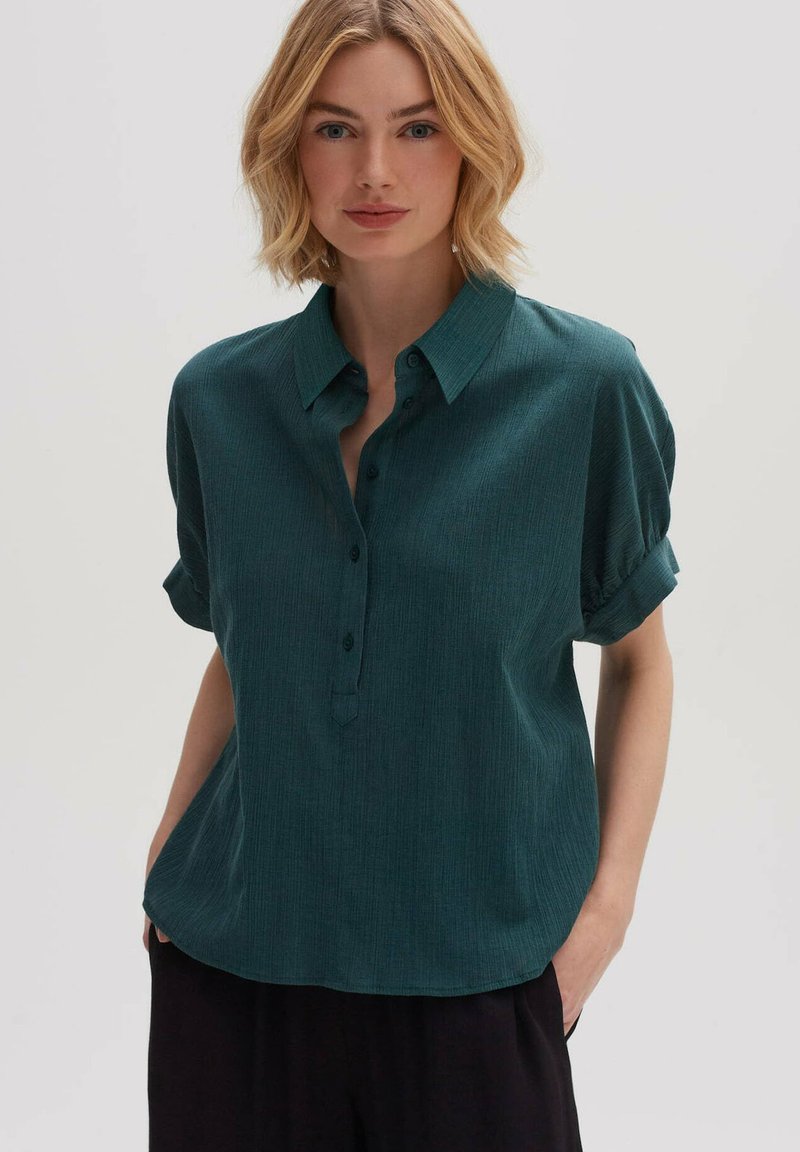 OPUS KURZARM - Blouse - deep teal