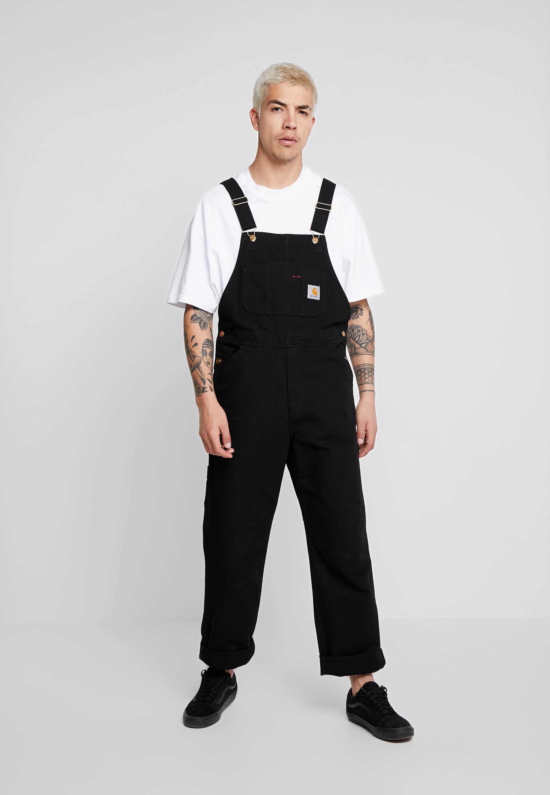 Carhartt Wip Bib Overall - Reisitaskuhousut - Black Rinsed/Musta - Zalando .Fi