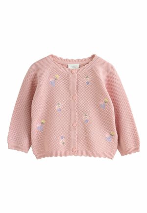 REGULAR FIT - Cardigan - pink floral embroidered