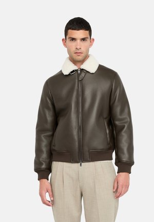 Giacca in similpelle - plain chocolate