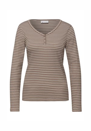 GESTREIFTES - T-shirt à manches longues - braun
