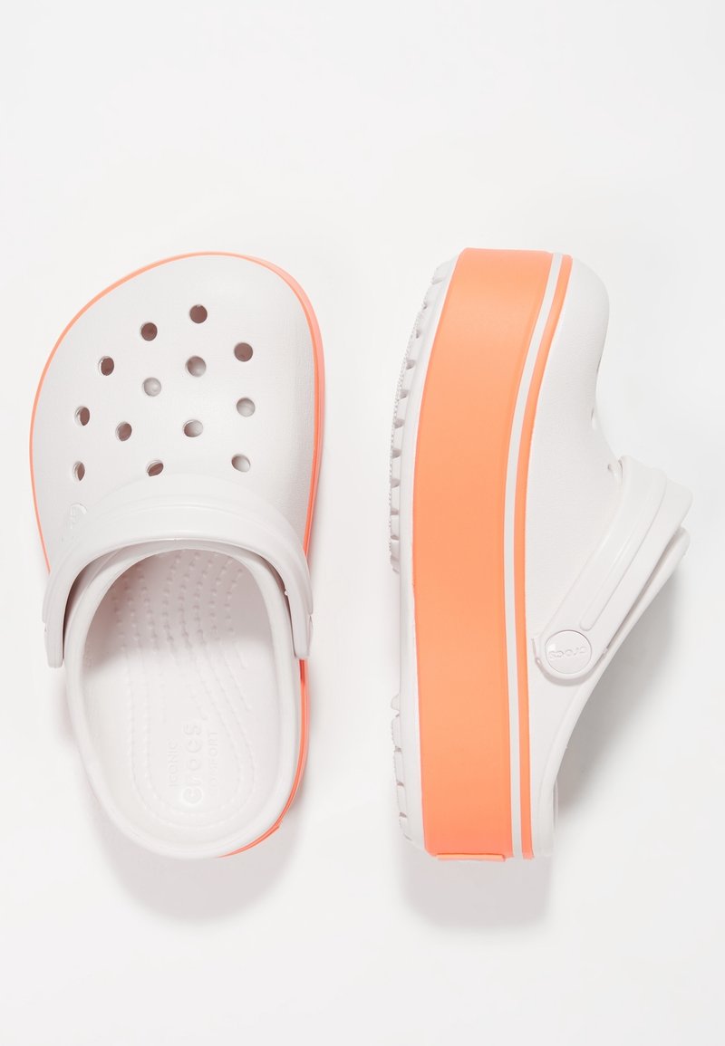 Crocs CROCBAND PLATFORM CLOG - Badsandal - barely pink/bright coral