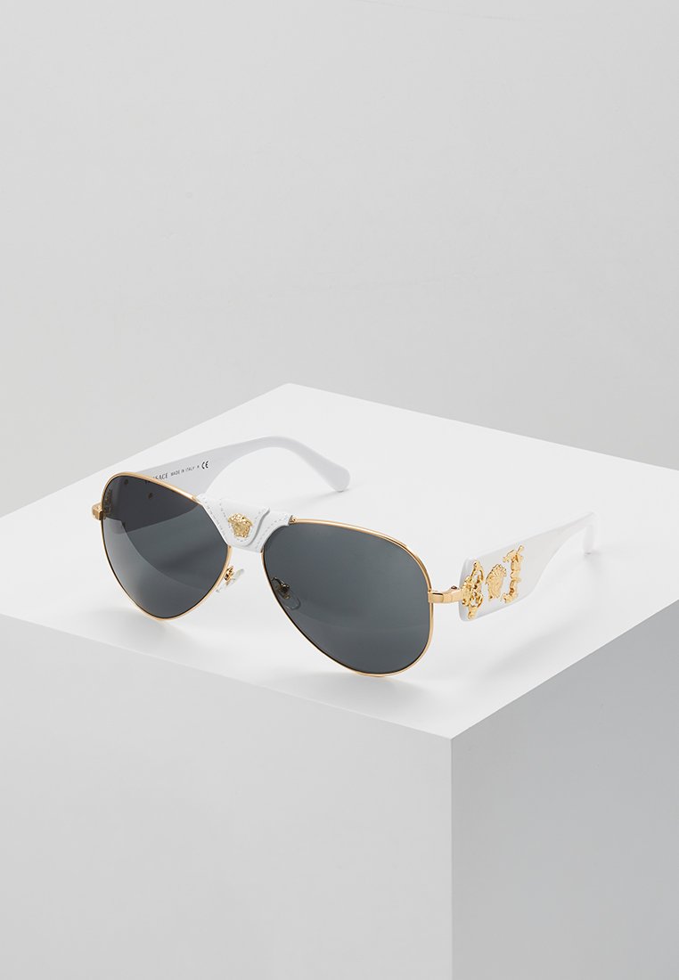 versace glasses white and gold