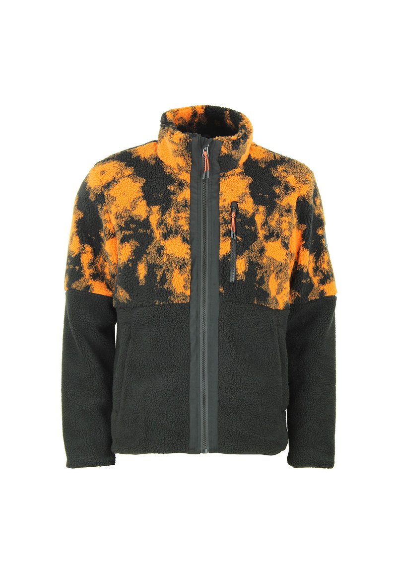 Peak Mountain Felpa con zip - noir orange