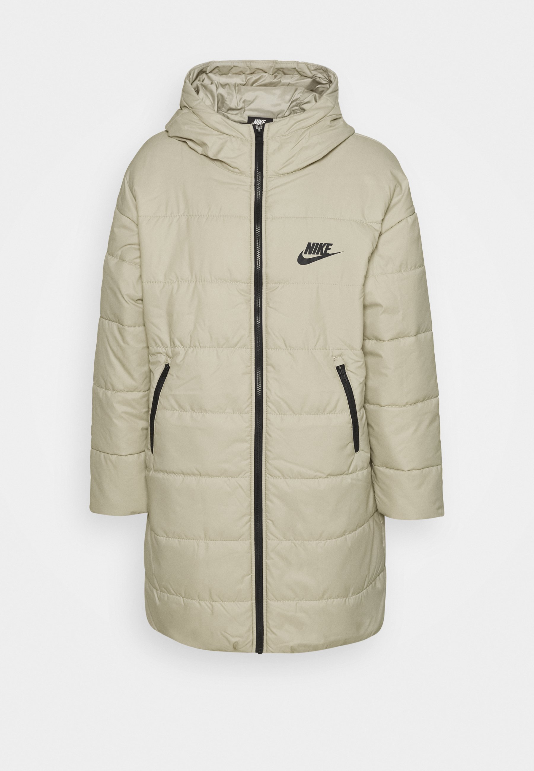 Nike Sportswear CORE - Wintermantel - stone/white/grün - Zalando.de