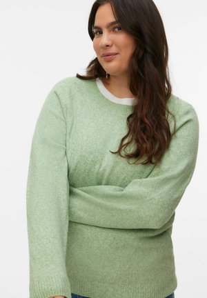 PULLOVER VMCDOFFY - Stickad tröja - mistletoe