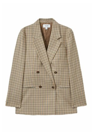 Reiss REGULAR FIT - VIDA DOUBLE BREASTED HOUNDSTOOTH CHECK - Bleiseri - brown check