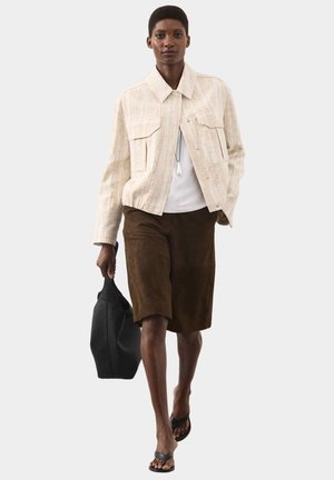 Marks & Spencer, JACQUARD BOMBER - Summer jacket - sand mix
