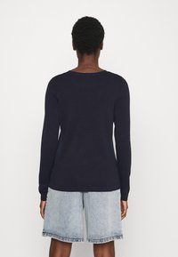 s.Oliver Stickad tröja - dark blue