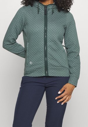 Mikina na zip - green