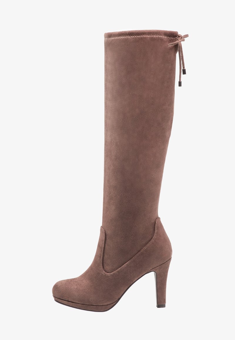 Anna Field Bottes à talons hauts - taupe