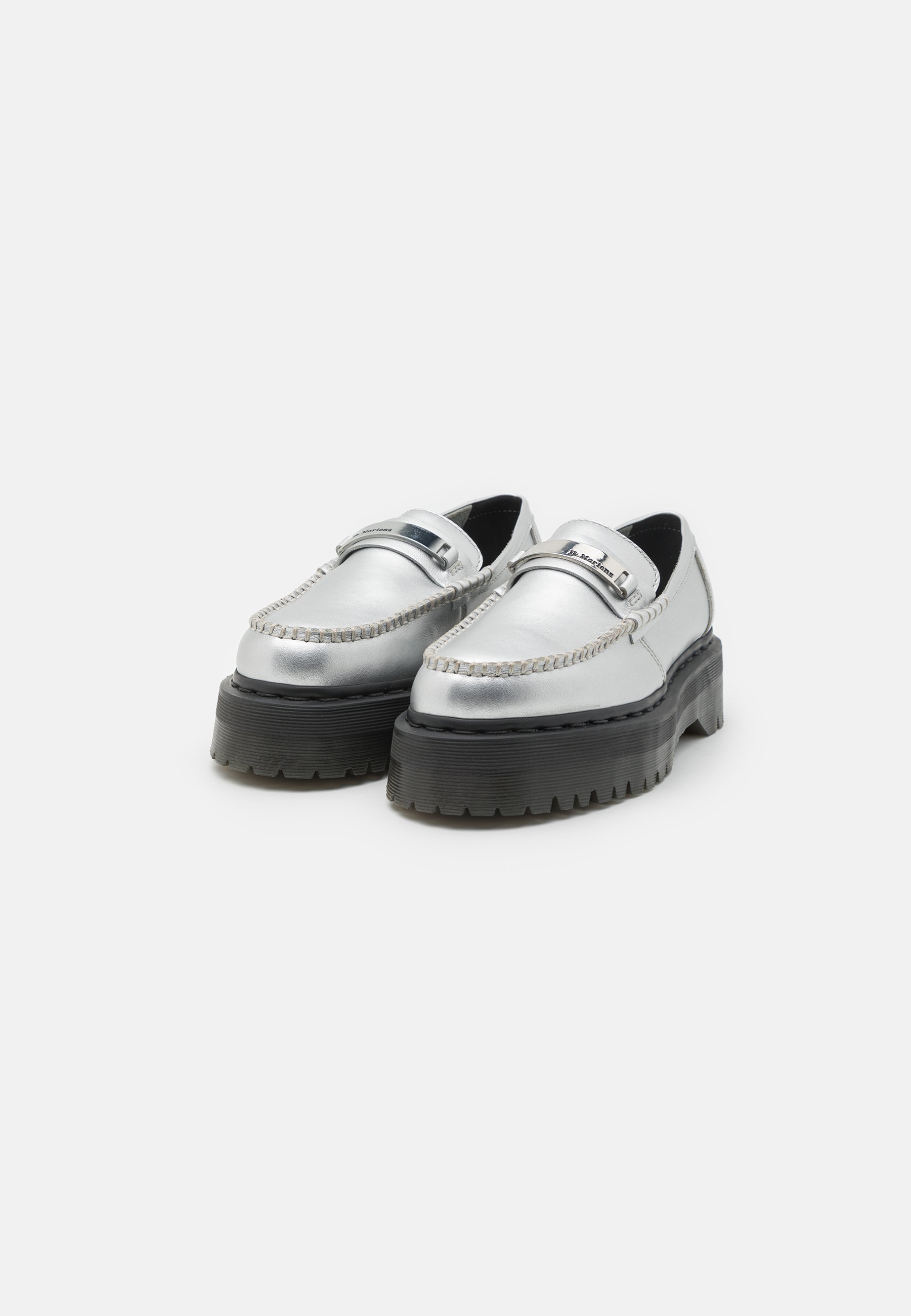 Dr. Martens PENTON II QUAD UNISEX - Slip-ons - silver milled