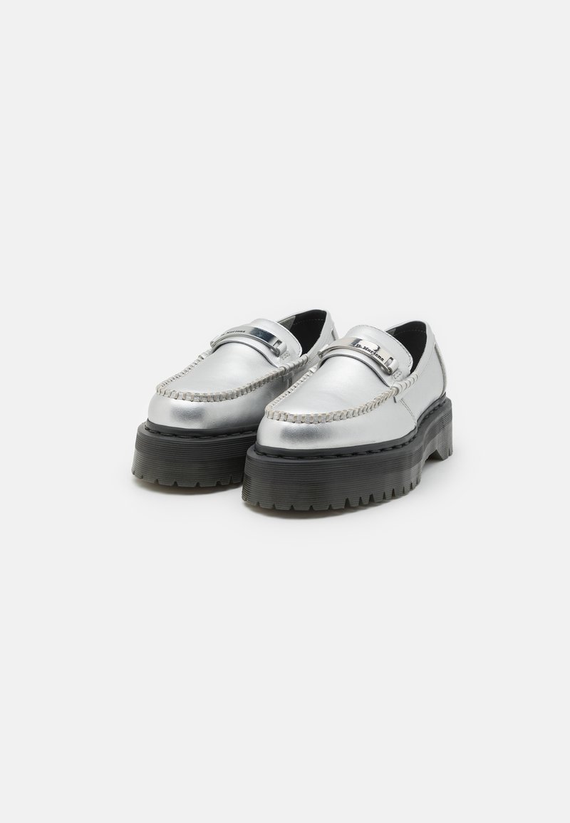 Dr. Martens Silver Loafers with Black Soles Dr Martens Loafers Penton II Quad Retro Men 8/Women 9  main image 4
