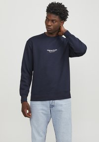 Jack & Jones JORVESTERBRO CREW NECK - Felpa - sky captain