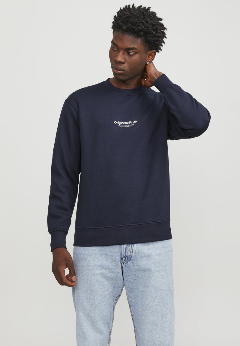 Jack & Jones JORVESTERBRO CREW NECK - Felpa - sky captain