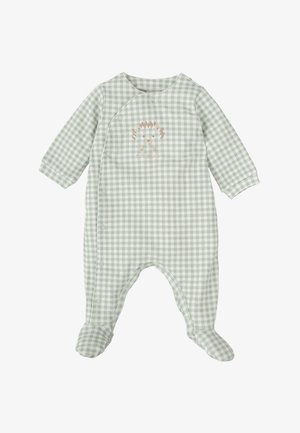 PELELE CUADRITOS ERIZO - Grenouillère - aguamarina