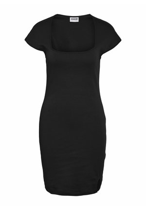 Noisy May KURZES MIT U-BOOT-AUSSCHNITT UND KURZEN ÄRMELN - Etuikleid - schwarz