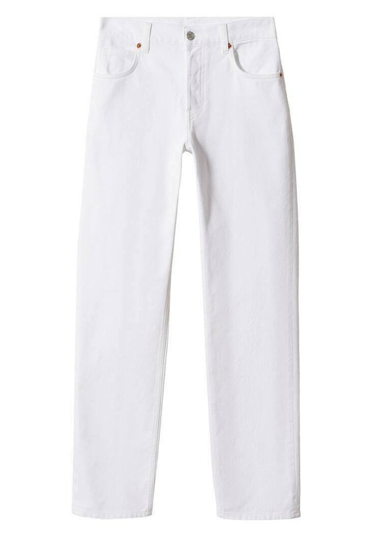 Mango Straight leg jeans wit Mango Straight leg jeans wit