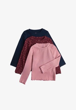 Marks & Spencer, 3 PACK UNISEX - Langærmet T-shirt - pink light red blue