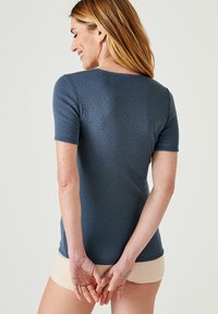 Damart AJOURÉE GUIPURE À L ENCOLURE  - Maglietta intima - gris ardoise