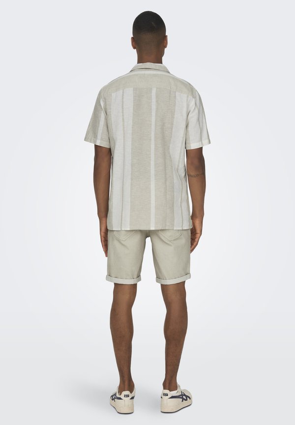 SCAIDEN STRIPERESORT NOOS - Shirt - vintage khaki2