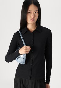 Hollister Co. TAILORED WIDE LEG - Kelnės - black