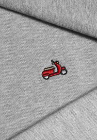 Slopes&Town VESPA EMBROIDERIES - Felpa - melange grey