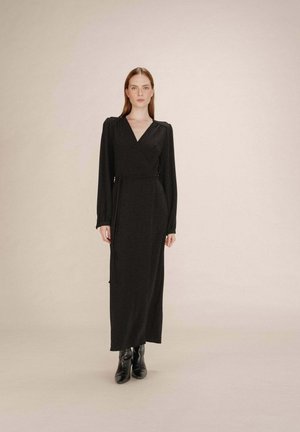 LONGUE PORTEFEUILLE TALIA - Robe longue - noir