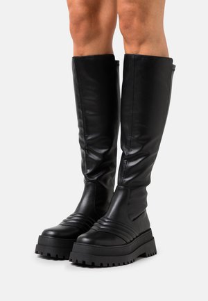 Nly by Nelly, Bottes à plateau - black