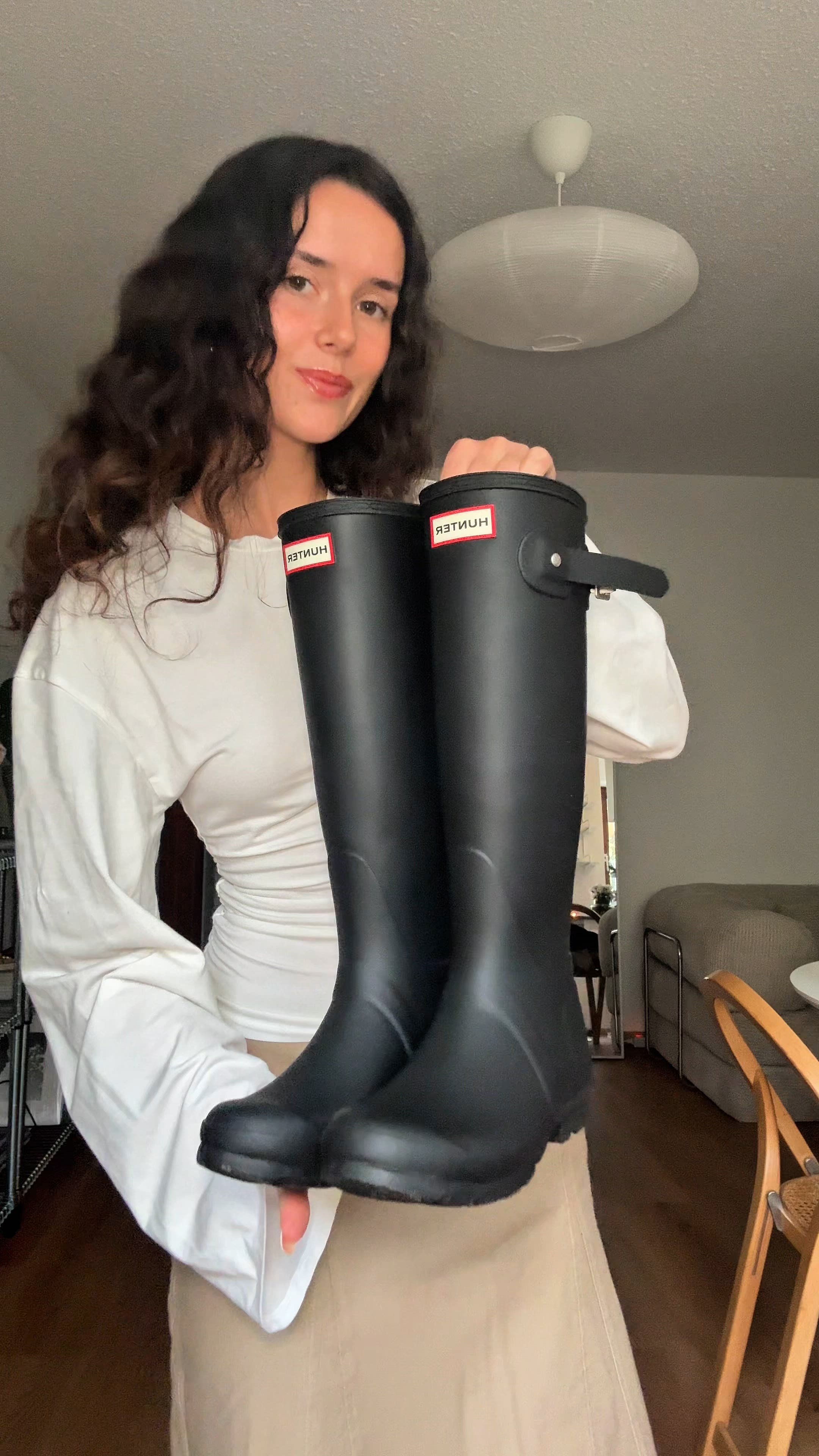 Hunter ORIGINAL WOMENS TALL BOOT - Wellies - black - Zalando.ie