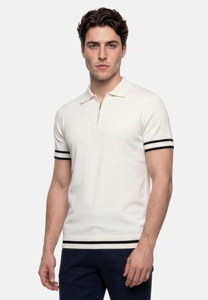Felix Hardy HALF ZIPPER POLO SHIRT SHORT SLEEVE - Poloshirts - off-white