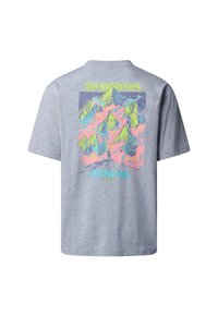 The North Face U EXPEDITION CELEBRATION OVERSIZED S/S T - T-shirts print - tnf light grey heather