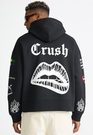 Mira Paris, TATTOO CRUSH EMBROIDERY OVERSIZED BOXY HOODIE UNISEX - Sweat à capuche - black