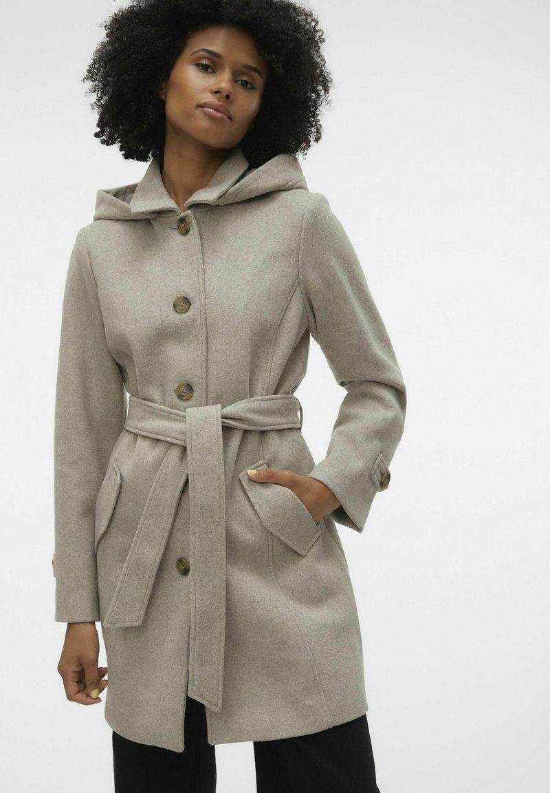 Vero Moda VS VINCE CHELSEA EXC - Trench - silver mink