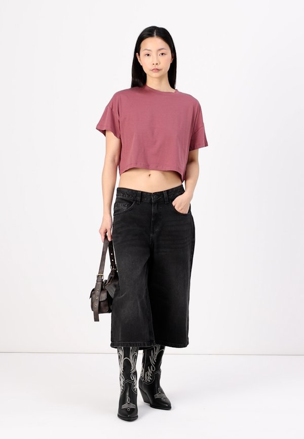 NMALENA O NECK SEMICROP - Basic T-shirt - renaissance rose2