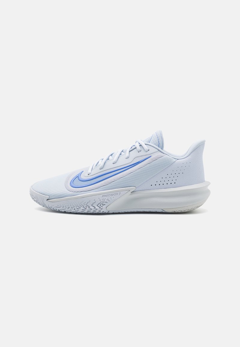 Nike Performance PRECISION 7 - Basketballsko - football grey/royal pulse/pure platinum