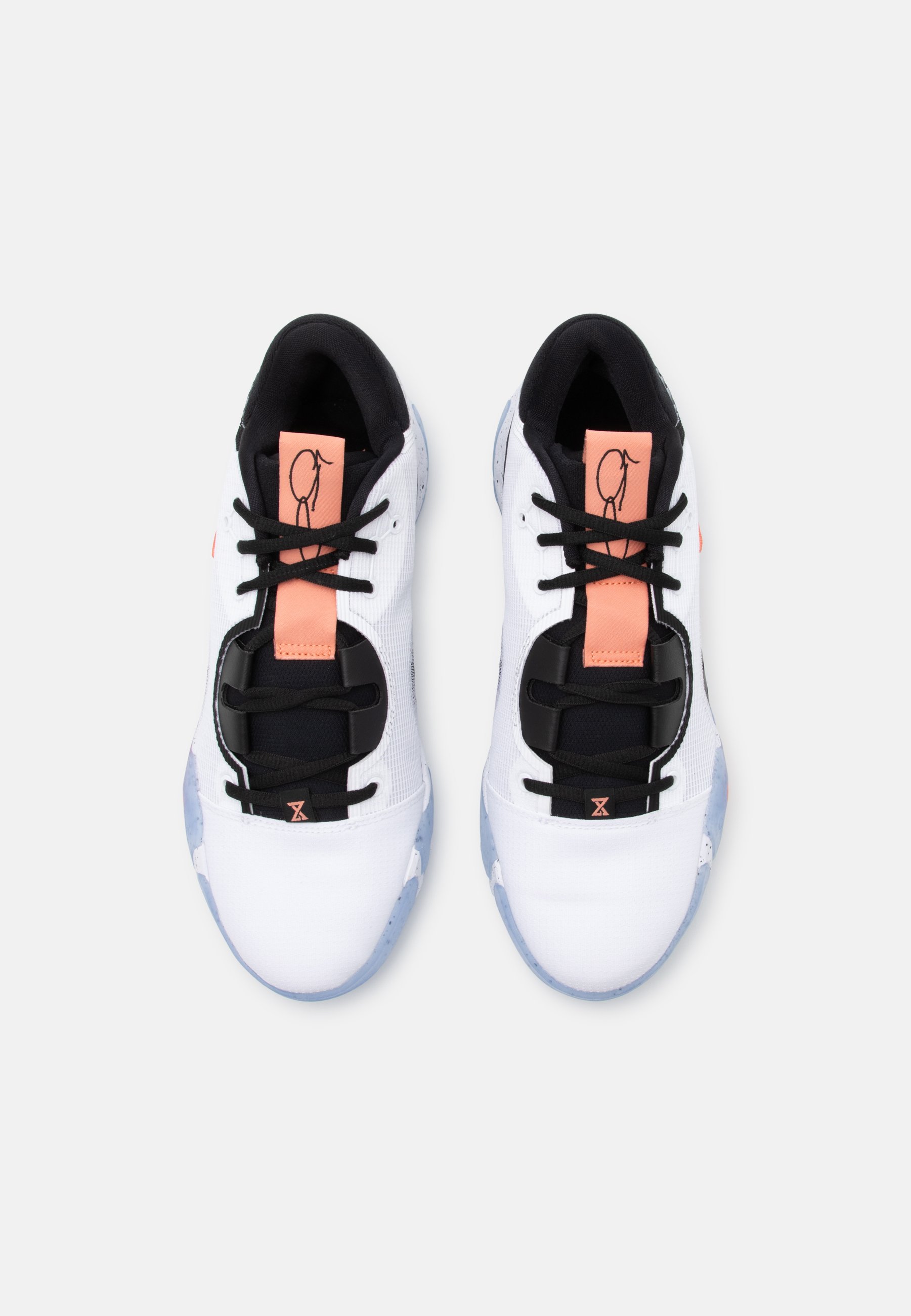 Nike Performance PG 6 - Sneakers laag - white/crimson bliss/black/thunder  blue/wit - Zalando.nl