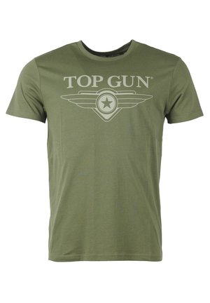 TOP GUN T-shirts print - olive