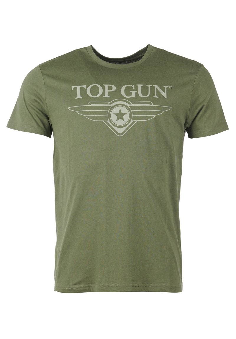 TOP GUN Printtipaita - olive
