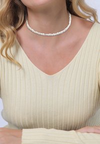 Elli - CHOKER - Halsband - weiß Miniatyrbild 1