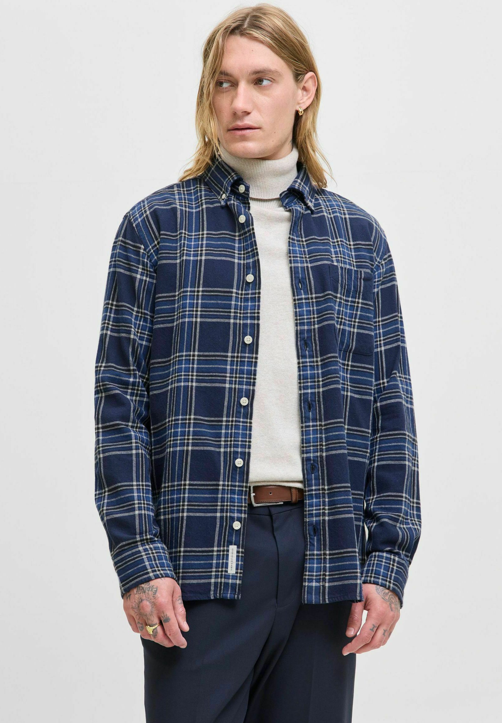Jack & Jones PREMIUM Lumberjack Regular Fit - Shirt - dark navy