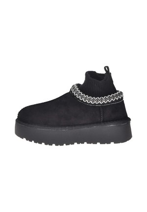 Stivaletti con plateau - nero