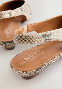 Next REGULAR FIT  FOREVER COMFORT POINT TOE  - Ballerine sling - snake
