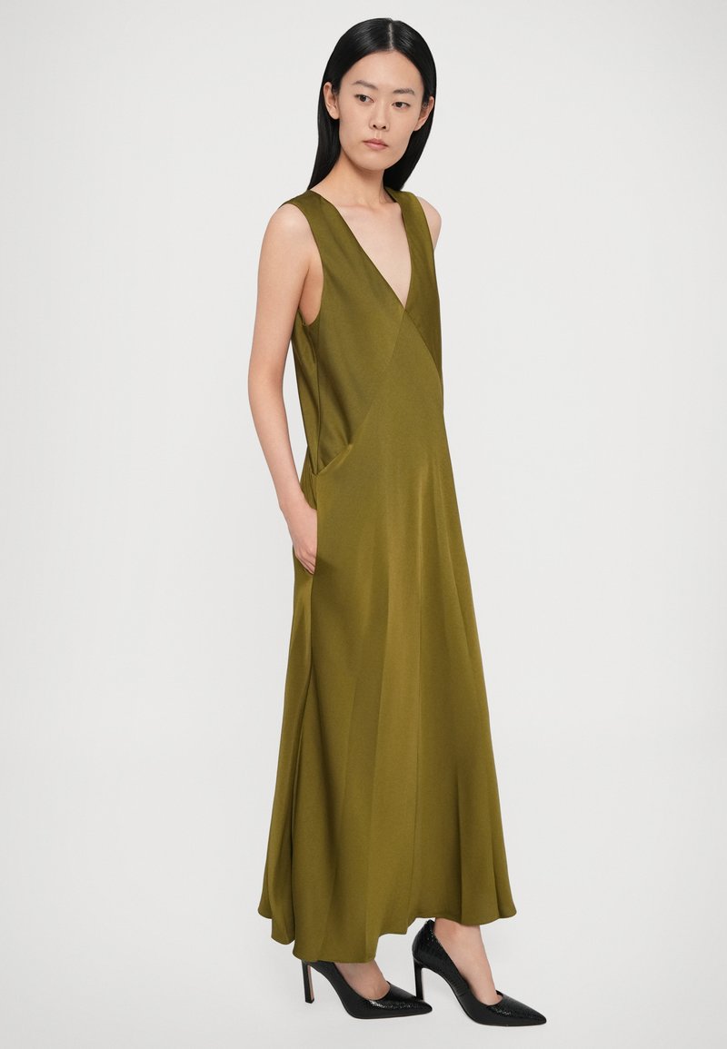 open lace back dress Dress Designer By Michael Kors In Green, Size: M main image 1
