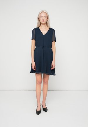 VIFALIA V NECK SHORT DRESS - Dienas kleita - navy blazer