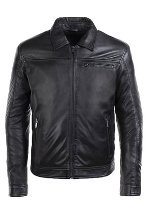 LOUCKAS - Leather jacket - black