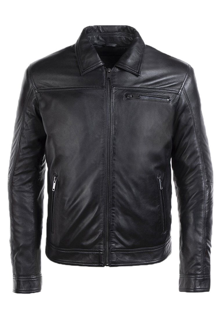 Le Temps Des Cerises - LOUCKAS - Leather jacket - black, Enlarge
