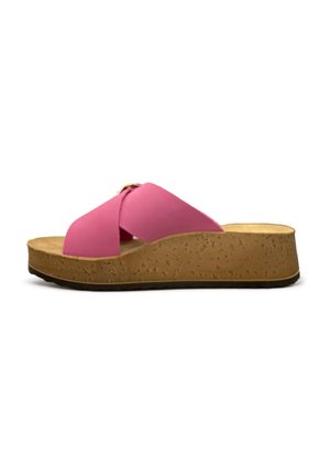 Muiltjes met hak - fuchsia
