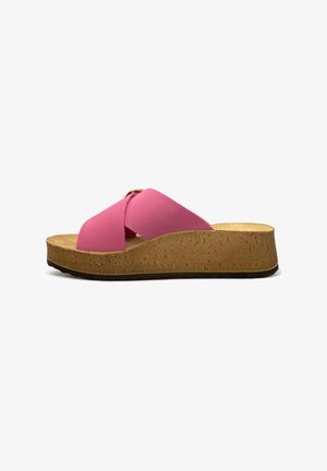 Rohde Heeled mules - fuchsia