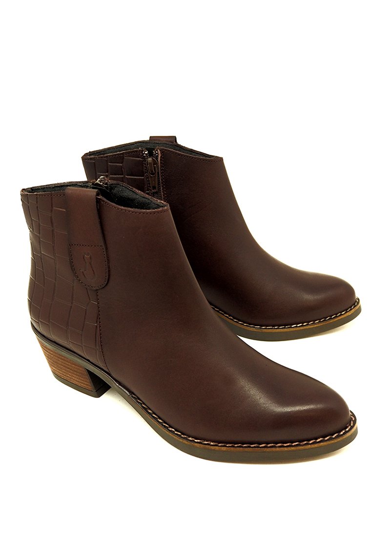 MISU Botines camperos - marrón con grabado coco/marrón oscuro - Zalando.es